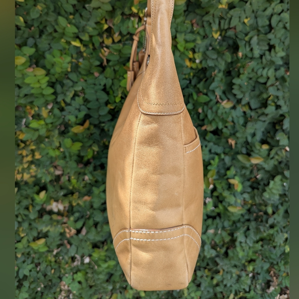 🤎 Coach Tan  Leather Hobo Bag - Picture 6 of 15